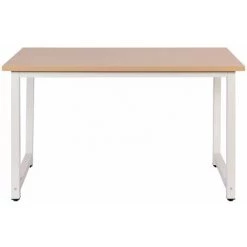 WILTEC Bureau Ordinateur PC Table De Travail Meuble Salle à Manger Cuisine 120x60x74cm Marron Métal -France Bureau Soldes 2022 10114608 3