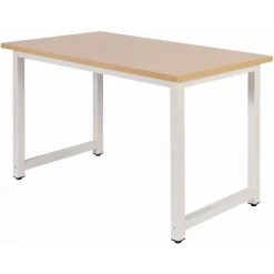 WILTEC Bureau Ordinateur PC Table De Travail Meuble Salle à Manger Cuisine 120x60x74cm Marron Métal -France Bureau Soldes 2022 10114608 4