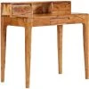 VidaXL Bureau Avec Tiroirs Bois Massif 88 X 50 X 90 Cm - Brun
