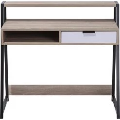 BELIANI Bureau Bois Clair Et Blanc Avec Tiroir 100 X 50 Cm - Bois Clair 7 BELIANI Bureau Bois Clair Et Blanc Avec Tiroir 100 X 50 Cm - Bois Clair -France Bureau Soldes 2022 11186679 3