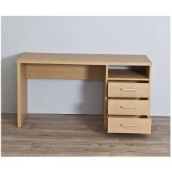 TOPKIT | Table De Bureau Valence 4040| Grande Table D'ordinateur | Bureau Avec Tiroirs | Table D'étude | Chêne -France Bureau Soldes 2022 12169270 4
