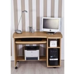 TOPKIT |Salamanca 9401 Table D'ordinateur|Table De Bureau| Table Avec Plateau Amovible |Table D'ordinateur Pour Bureau à Domicile|Chêne -France Bureau Soldes 2022 12213128 4