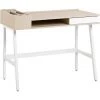 BELIANI Bureau Blanc/bois 100 X 55 Cm - Blanc -France Bureau Soldes 2022 12270256 1
