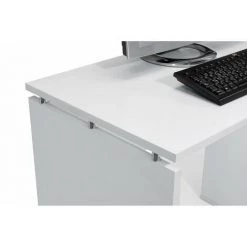 TOPKIT | Bureau Burgos 5210| Petite Table D'ordinateur Bureau Avec Tiroir Et Porte | Blanc -France Bureau Soldes 2022 12953374 4