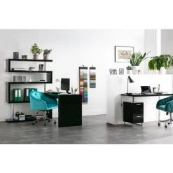 MILIBOO Bureau Design Brillant Amovible T-MAX - Noir Laqué - Noir Laqué 11 MILIBOO Bureau Design Brillant Amovible T-MAX - Noir Laqué - Noir Laqué -France Bureau Soldes 2022 13950068 5
