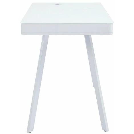 MILIBOO Bureau Connecté Multimédia En Verre Métal CLEVER - Blanc - Blanc 5 MILIBOO Bureau Connecté Multimédia En Verre Métal CLEVER - Blanc - Blanc – Image 3