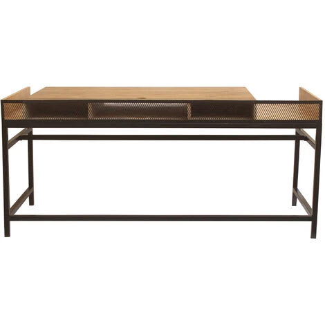 MILIBOO Bureau Design En Manguier Massif Et Métal Noir L180 Cm RACK - Bois Clair / Noir 6 MILIBOO Bureau Design En Manguier Massif Et Métal Noir L180 Cm RACK - Bois Clair / Noir – Image 4