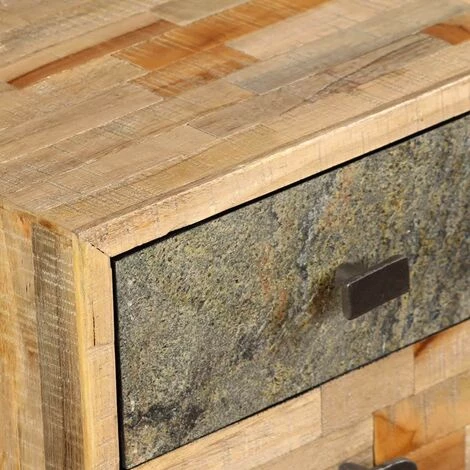 HELLOSHOP26 Bureau Table Meuble Travail Informatique Teck De Récupération Massif 110 Cm - Or 7 HELLOSHOP26 Bureau Table Meuble Travail Informatique Teck De Récupération Massif 110 Cm - Or – Image 5