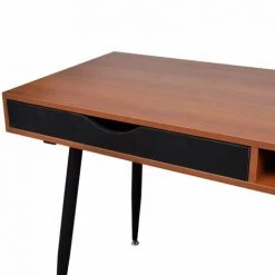 HELLOSHOP26 Bureau Table Meuble Travail Informatique Ordinateur Brun - Marron -France Bureau Soldes 2022 13977335 5