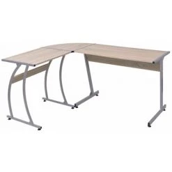HELLOSHOP26 Bureau Table Meuble Travail Informatique Coin En Forme De L Chêne - Beige 7 HELLOSHOP26 Bureau Table Meuble Travail Informatique Coin En Forme De L Chêne - Beige -France Bureau Soldes 2022 13977383 2