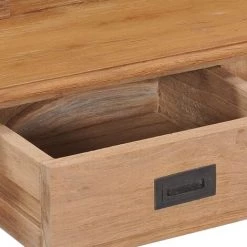 HELLOSHOP26 Bureau Table Meuble Travail Informatique 100 Cm Bois De Teck Massif - Bois -France Bureau Soldes 2022 13998855 2