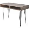 VIDAXL Bureau Avec 2 Compartiments Gris - Multicolore -France Bureau Soldes 2022 14075386 1