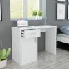 VIDAXL Bureau Avec Tiroir Et Placard 100x40x73 Cm Blanc - Blanc