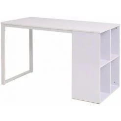 VIDAXL Table D'écriture 120 X 60 X 75 Cm Blanc - Meubles - Meubles De Bureau - Bureaux - Blanc - Blanc