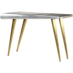 VIDAXL Bureau Aviator Vintage Style Aviateur 120 X 60 X 76 Cm - Meubles - Meubles De Bureau - Bureaux - Argent - Argent 8 VIDAXL Bureau Aviator Vintage Style Aviateur 120 X 60 X 76 Cm - Meubles - Meubles De Bureau - Bureaux - Argent - Argent -France Bureau Soldes 2022 14077878 2