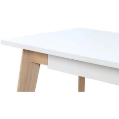 MILIBOO Bureau Scandinave Bois Blanc LEENA - Blanc -France Bureau Soldes 2022 14351053 5