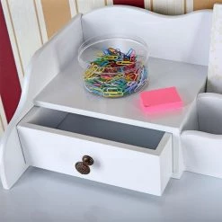 MUCOLA Bureau Secrétaire Antique Coiffeuse Blanc Shabby Chic Styile De Maison De Campagne 9 MUCOLA Bureau Secrétaire Antique Coiffeuse Blanc Shabby Chic Styile De Maison De Campagne -France Bureau Soldes 2022 14351165 3