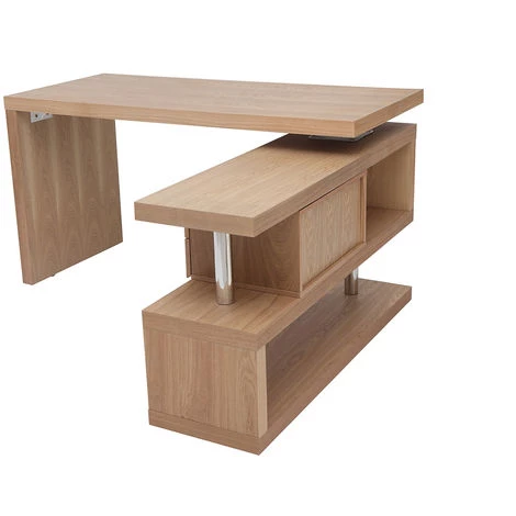 MILIBOO Bureau Design Modulable Avec Rangement 2 Tiroirs Amovible MAX - Naturel Foncé - Naturel Foncé 4 MILIBOO Bureau Design Modulable Avec Rangement 2 Tiroirs Amovible MAX - Naturel Foncé - Naturel Foncé – Image 2