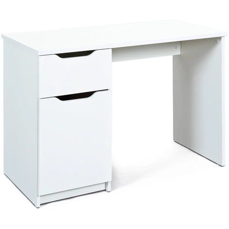 Bureau En Panneaux De Particules Mélaminé, Blanc - Dim : L 115 X H 76 X P 55 Cm - PEGANE - 3 Bureau En Panneaux De Particules Mélaminé, Blanc - Dim : L 115 X H 76 X P 55 Cm - PEGANE -