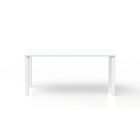 CERTEO EOL | Bureau Rectangulaire L.160 X P. 80 Cm | Plateau Blanc | Piétement Blanc - Blanc Perlé 6 CERTEO EOL | Bureau Rectangulaire L.160 X P. 80 Cm | Plateau Blanc | Piétement Blanc - Blanc Perlé – Image 4