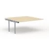 CERTEO EOL | Bureau à Plan Partagé L.160 X P 165 | Table Additionnelle | Plateau Chêne Clair | Piétement Gris Aluminium - Chêne -France Bureau Soldes 2022 15694683 1