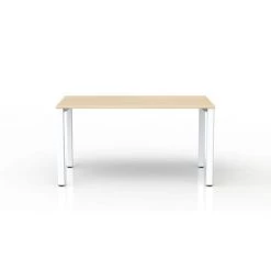 CERTEO EOL | Bureau L.140 Cm | Plateau Chêne Clair | Piétement Blanc - Chêne -France Bureau Soldes 2022 15694738 3