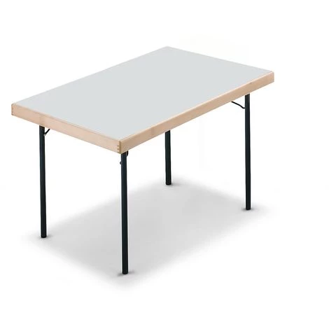 CERTEO Tables Pliantes - 4 Pieds - 1200 X 800 Mm, Piétement Anthracite, Plateau Gris Clair - Coloris Piétement: Gris Noir RAL 7021 3 CERTEO Tables Pliantes - 4 Pieds - 1200 X 800 Mm, Piétement Anthracite, Plateau Gris Clair - Coloris Piétement: Gris Noir RAL 7021