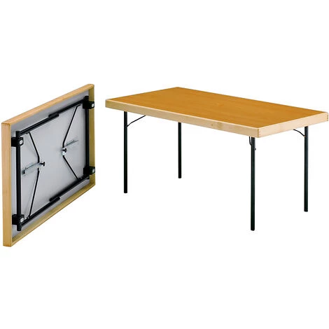 CERTEO Tables Pliantes - 4 Pieds - 1200 X 800 Mm, Piétement Anthracite, Plateau Gris Clair - Coloris Piétement: Gris Noir RAL 7021 5 CERTEO Tables Pliantes - 4 Pieds - 1200 X 800 Mm, Piétement Anthracite, Plateau Gris Clair - Coloris Piétement: Gris Noir RAL 7021 – Image 3