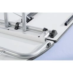 CERTEO Table Pliante STANDARD - Piétement Carré Avec Vérins De Mise à Niveau - 1200 X 600 Mm, Piétement Noir, Plateau Façon - Coloris Piétement: Noir -France Bureau Soldes 2022 15695995 3