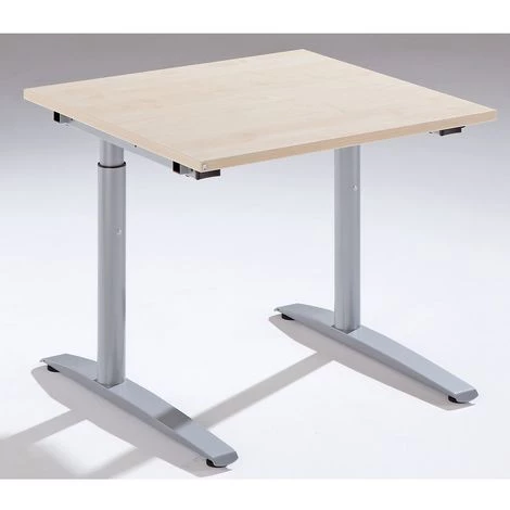 CERTEO THEA Bureau à Piétement En L - Hauteur 680 – 820 Mm - Largeur 800 Mm, Façon érable - Coloris Plateau: Façon érable 3 CERTEO THEA Bureau à Piétement En L - Hauteur 680 – 820 Mm - Largeur 800 Mm, Façon érable - Coloris Plateau: Façon érable