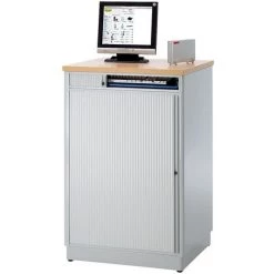 CERTEO RAU Poste Informatique - H X L X P 1110 X 720 X 660 Mm, Sans Compartiment écran - Anthracite Métallisé / Bleu Gentiane - Coloris Corps: Anthracite Métallisé -France Bureau Soldes 2022 15705402 4