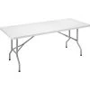 SODEMATUB Table Pliante à Plateau En Plastique, Hauteur 740 Mm, LxP 1220 X 610 Mm - Coloris Plateau: Gris Clair