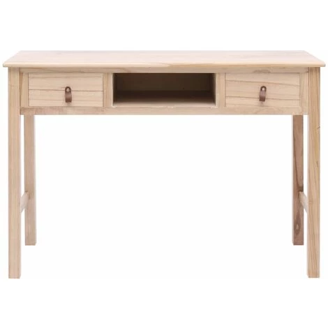VidaXL Bureau Naturel 110 X 45 X 76 Cm Bois - Brun 5 VidaXL Bureau Naturel 110 X 45 X 76 Cm Bois - Brun – Image 3