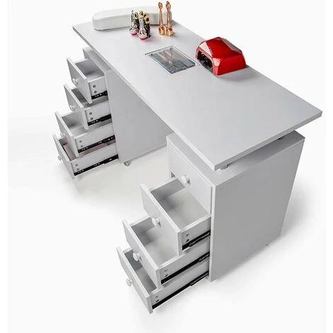 BODYLINE - HEALTH AND MASSAGE Table Manucure Et Reconstruction Des Ongles Avec Aspirateur Et Tiroirs Squoval 5 BODYLINE - HEALTH AND MASSAGE Table Manucure Et Reconstruction Des Ongles Avec Aspirateur Et Tiroirs Squoval – Image 3