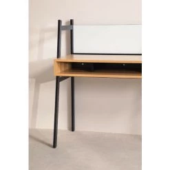 Bureau En Acier Et Mélamine Rhank SKLUM Mélamine - Acier - Noir -France Bureau Soldes 2022 15855117 4