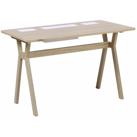 MOB-IN Bureau Scandinave Chêne 120 Cm MOBOX - Bois Clair 4 MOB-IN Bureau Scandinave Chêne 120 Cm MOBOX - Bois Clair – Image 2