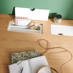 MOB-IN Bureau Scandinave Chêne 150 Cm MOBOX - Bois Clair -France Bureau Soldes 2022 15964769 4