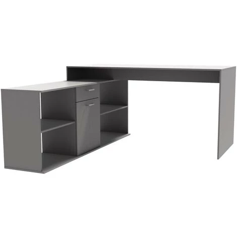 HABITAT ET JARDIN Bureau "Mars" - 136 X 140 X 73,5 Cm - Blanc 4 HABITAT ET JARDIN Bureau "Mars" - 136 X 140 X 73,5 Cm - Blanc – Image 2