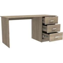 HABITAT ET JARDIN Bureau "Laury" - 121 X 55 X 74 Cm - Chêne -France Bureau Soldes 2022 16135698 3