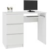 HUCOCO MIR - Bureau Informatique Multimédia Moderne 90x77x50 - 3 Tiroirs + Support Clavier - Table Ordinateur Multi-rangements - Blanc 1 HUCOCO MIR - Bureau Informatique Multimédia Moderne 90x77x50 - 3 Tiroirs + Support Clavier - Table Ordinateur Multi-rangements - Blanc -France Bureau Soldes 2022 16209428 1