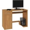 HUCOCO KILIG - Bureau PC Informatique Moderne 90x74x50 Cm - Support Unité Centrale + Tiroir + Niche Rangement - Table Ordinateur - Marron -France Bureau Soldes 2022 16209492 1