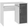 HUCOCO TORPE - Bureau Informatique Contemporain 90x74x50 Cm - Taille Compacte + Support Clavier + Tiroir - Table Ordinateur - Gris -France Bureau Soldes 2022 16209502 1