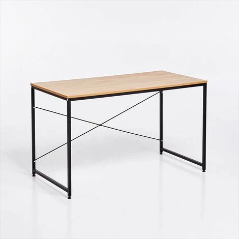 OFFICE24 Bureau Industriel En Métal Et Bois 180x60 Pour Travail Et études Wootop XL 5 OFFICE24 Bureau Industriel En Métal Et Bois 180x60 Pour Travail Et études Wootop XL – Image 3