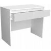 HUCOCO MATT - Bureau Classique - 90x80x50 Cm - 2 Tiroirs - Table D'ordinateur Portable - Mobilier Bureau - Blanc -France Bureau Soldes 2022 16629898 1