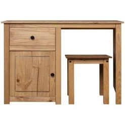 Ensemble De Coiffeuses 2 Pcs Pin Assortiment Panama Couleur De Bois Naturel VidaXL -France Bureau Soldes 2022 16633764 3