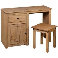 Ensemble De Coiffeuses 2 Pcs Pin Assortiment Panama Couleur De Bois Naturel VidaXL -France Bureau Soldes 2022 16633764 5