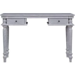 Bureau 120x50x78 Cm Bois D'acajou Massif VidaXL -France Bureau Soldes 2022 16633822 3