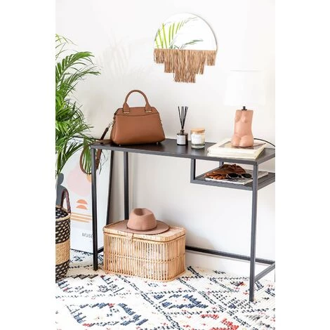 Console En Acier Gori SKLUM Acier - Noir 4 Console En Acier Gori SKLUM Acier - Noir – Image 2