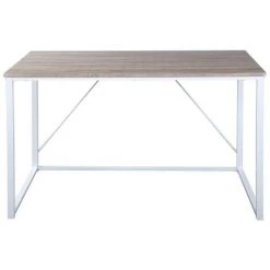 HOMEINBOX Bureau Ordinateur PC Table De Travail Pour Bureau Métal Blanc L120xL60xH75cm 1921 -France Bureau Soldes 2022 17786686 3