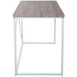 HOMEINBOX Bureau Ordinateur PC Table De Travail Pour Bureau Métal Blanc L120xL60xH75cm 1921 -France Bureau Soldes 2022 17786686 4